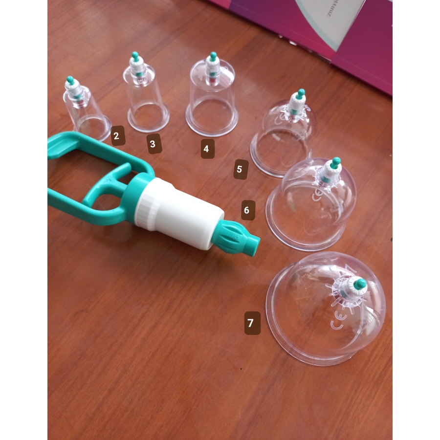 5 Cm 10 ADET Turkuaz PRO Hacamat Kupası 